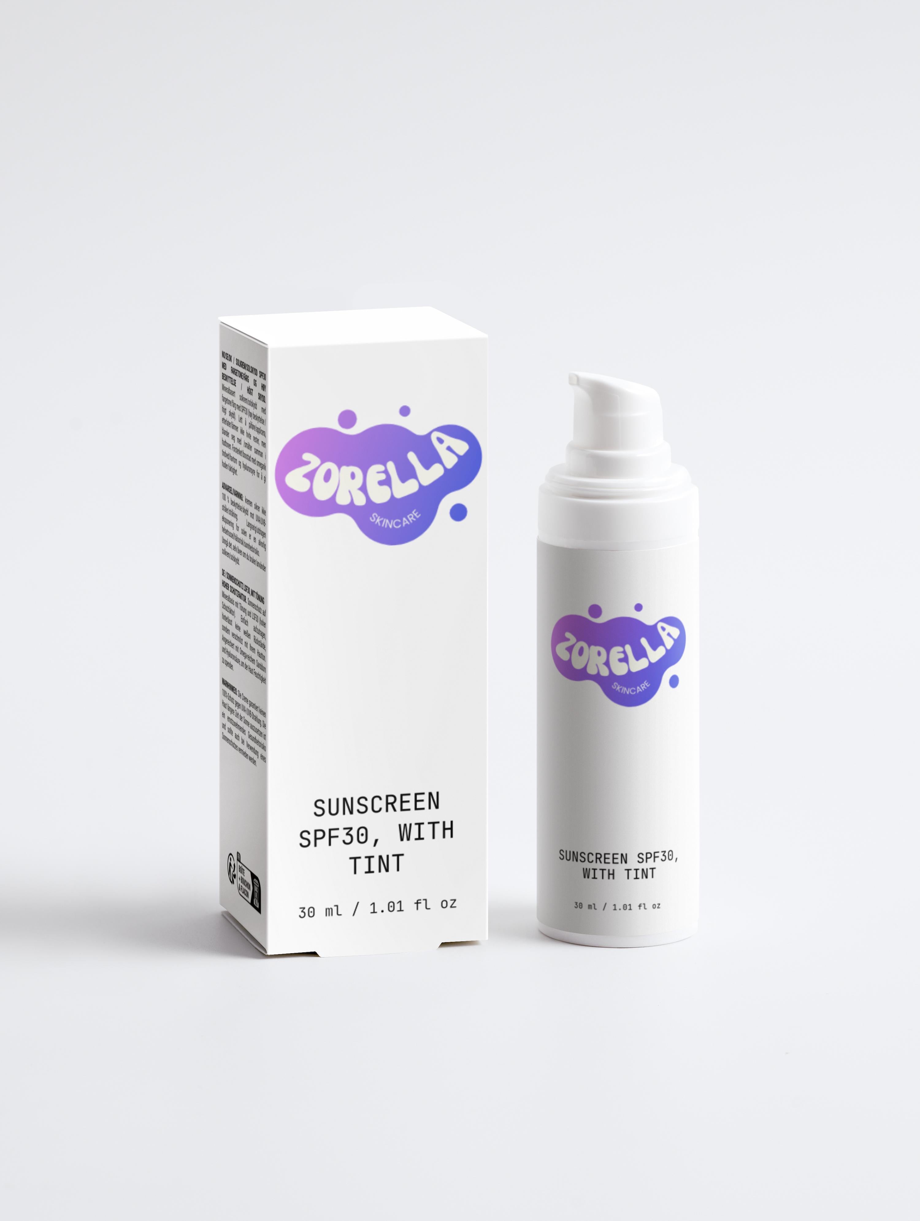 Sunscreen SPF30, with tint